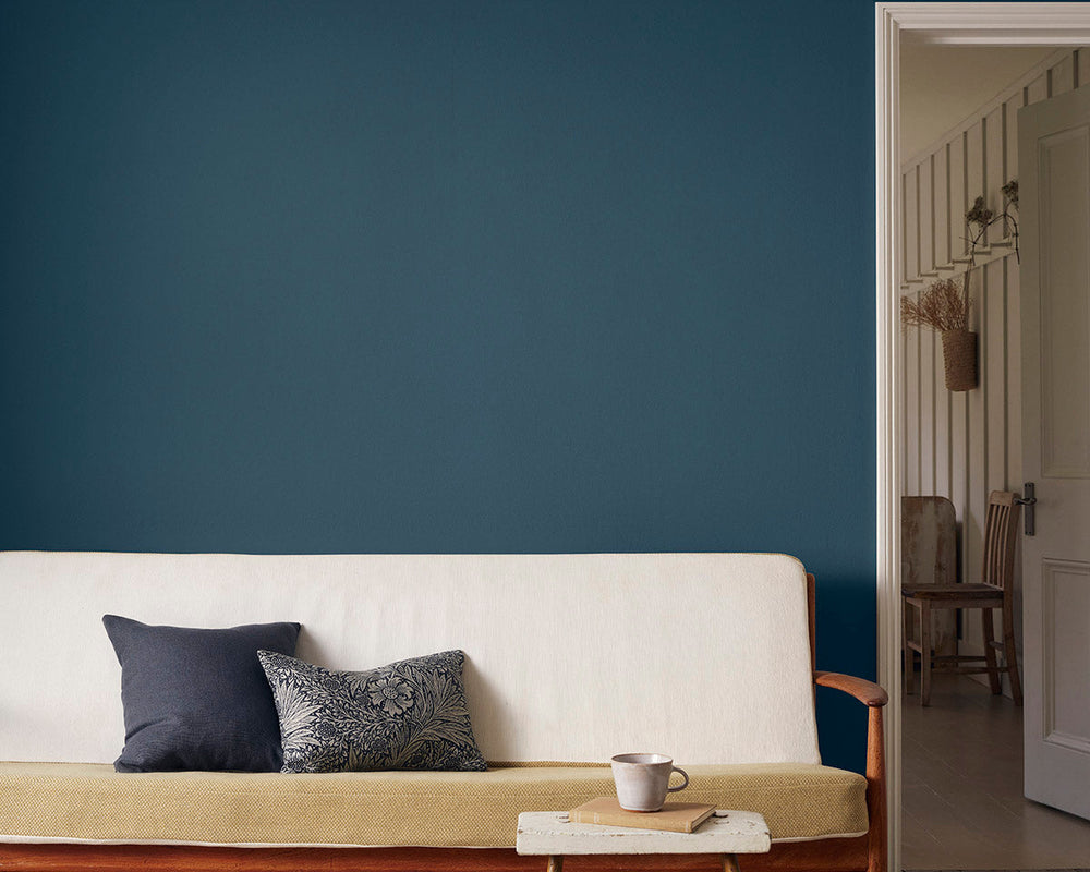 Morris & Co Emery Blue Paint in Room
