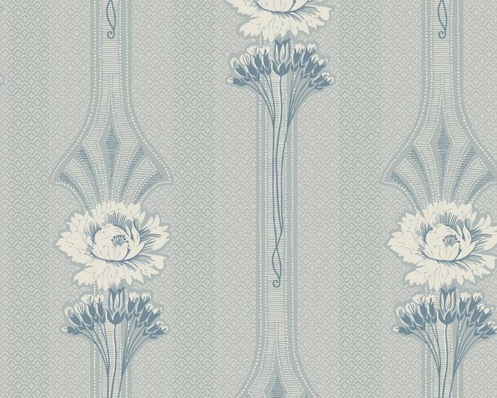 Sandberg Margareta Powder Blue 811-26 Wallpaper