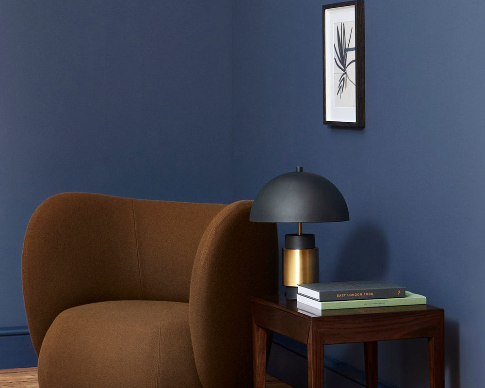Mylands Mayfair Dark 218 in a living room