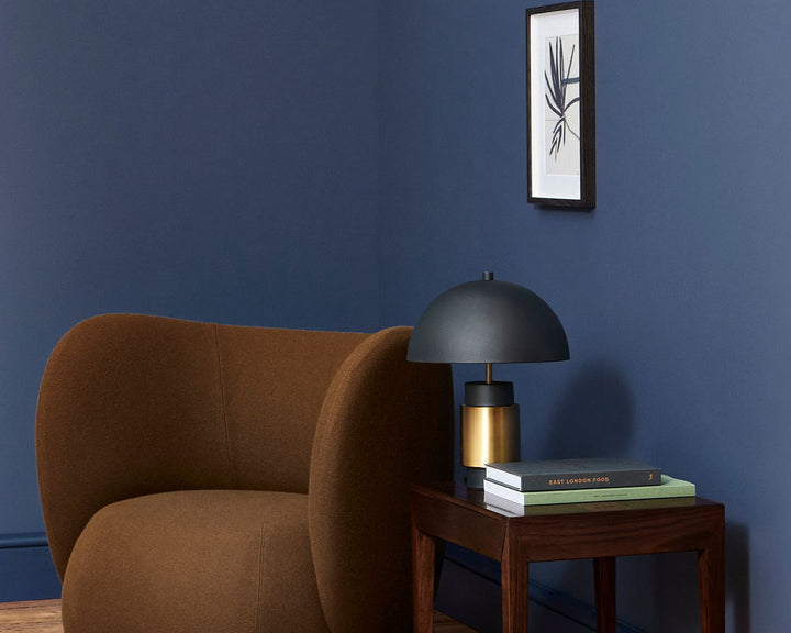 Mylands Mayfair Dark 218 in a living room