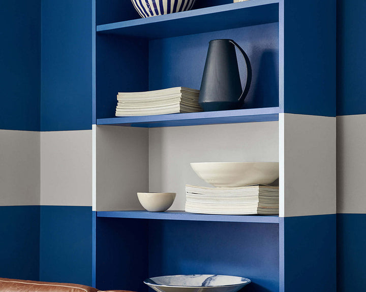 Little Greene Mazarine 256 Paint on shelving