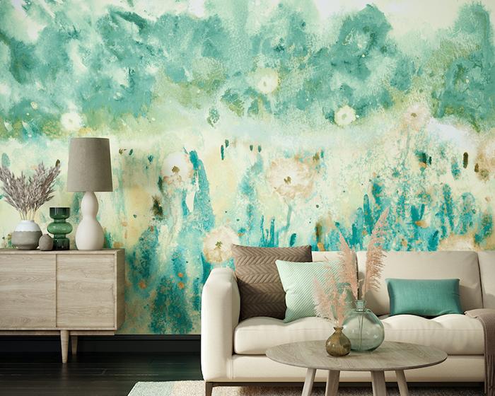 OHPOPSI Meadow Heather & Olive Wallpaper WND50123M