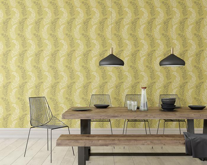 OHPOPSI Mimosa Trail Teal Wallpaper JRD50108W