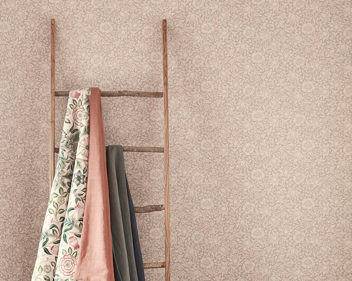 Morris & Co Mallow Wallpaper Close Up
