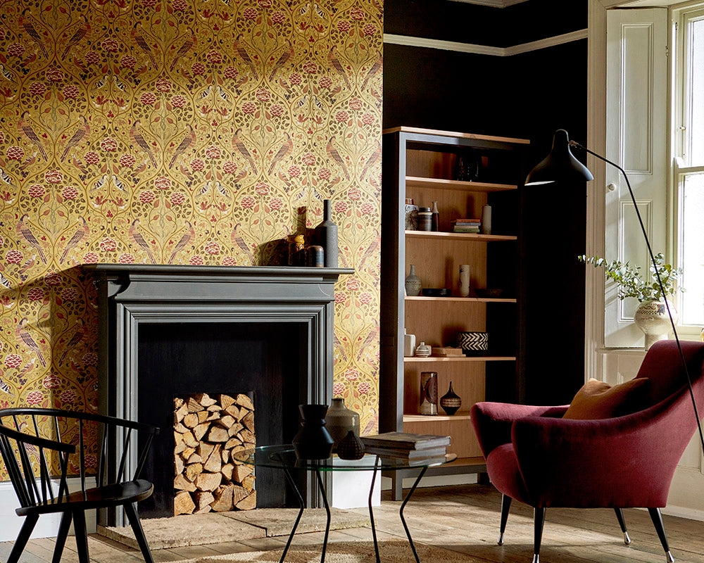 Morris & Co Seasons by May Wallpaper in Room
