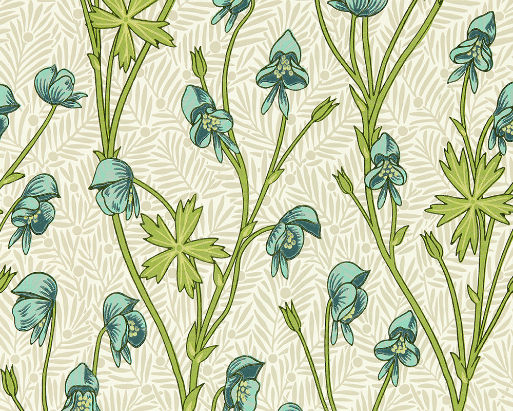 Morris & Co Monkshood Wallpaper