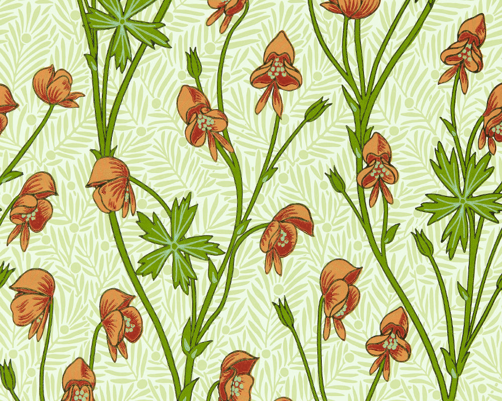 Morris & Co Monkshood Wallpaper