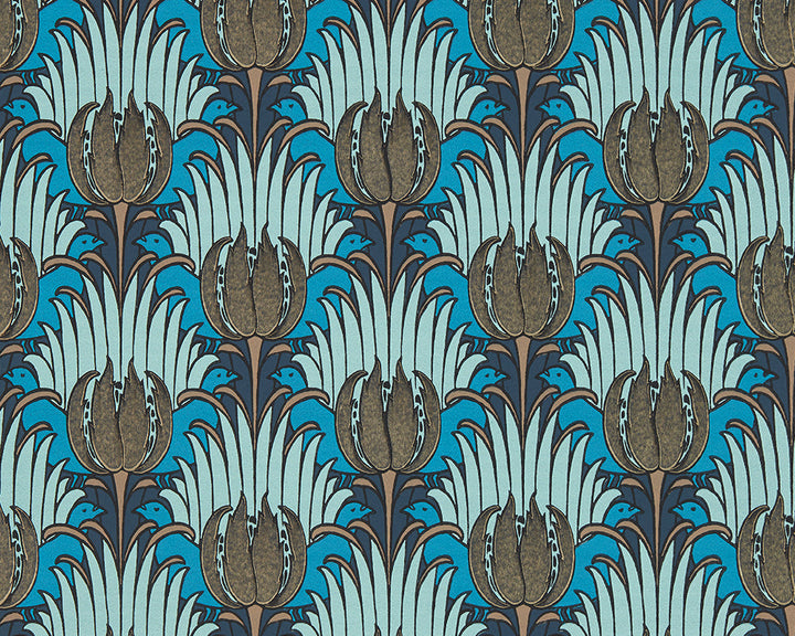 Morris & Co Tulip & Bird  Wallpaper