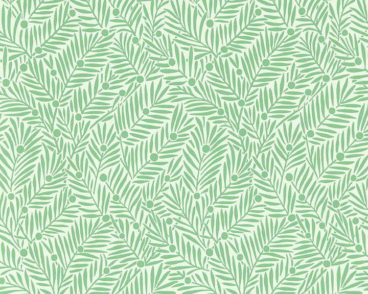 Morris & Co Yew & Aril Wallpaper in Spearmint