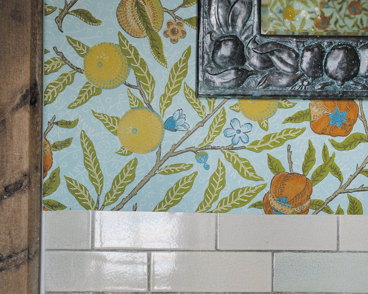 Morris & Co Fruit Wallpaper in Room Detail