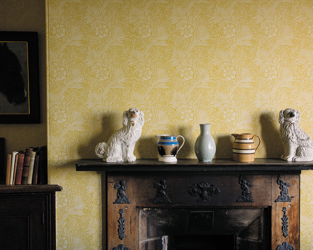 Morris & Co Marigold Wallpaper in Room