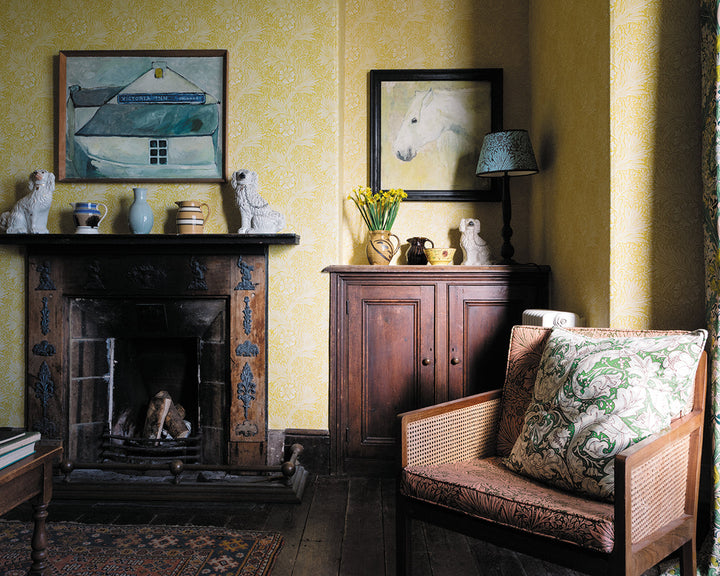 Morris & Co Marigold Wallpaper in Room
