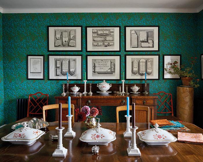 Morris & Co Willow Bough Sky/Leaf Green 216948 Wallpaper