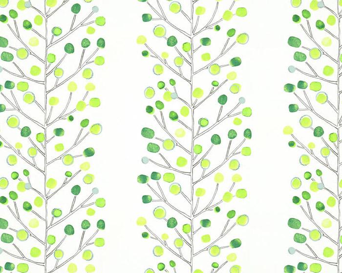 Scion Berry Tree Emerald Lime/Chalk 112264 Wallpaper