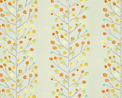 Scion Berry Tree Neutral/Tangerine/Powder Blue/Lemon 112267 Wallpaper