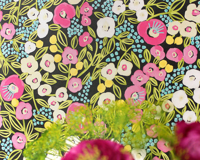 OHPOPSI Flora Ditsy Wallpaper in detail
