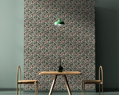 OHPOPSI Flora Ditsy Wallpaper in a dining room