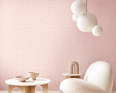OHPOPSI Venation Mini Wallpaper as a feature wall in a lounge