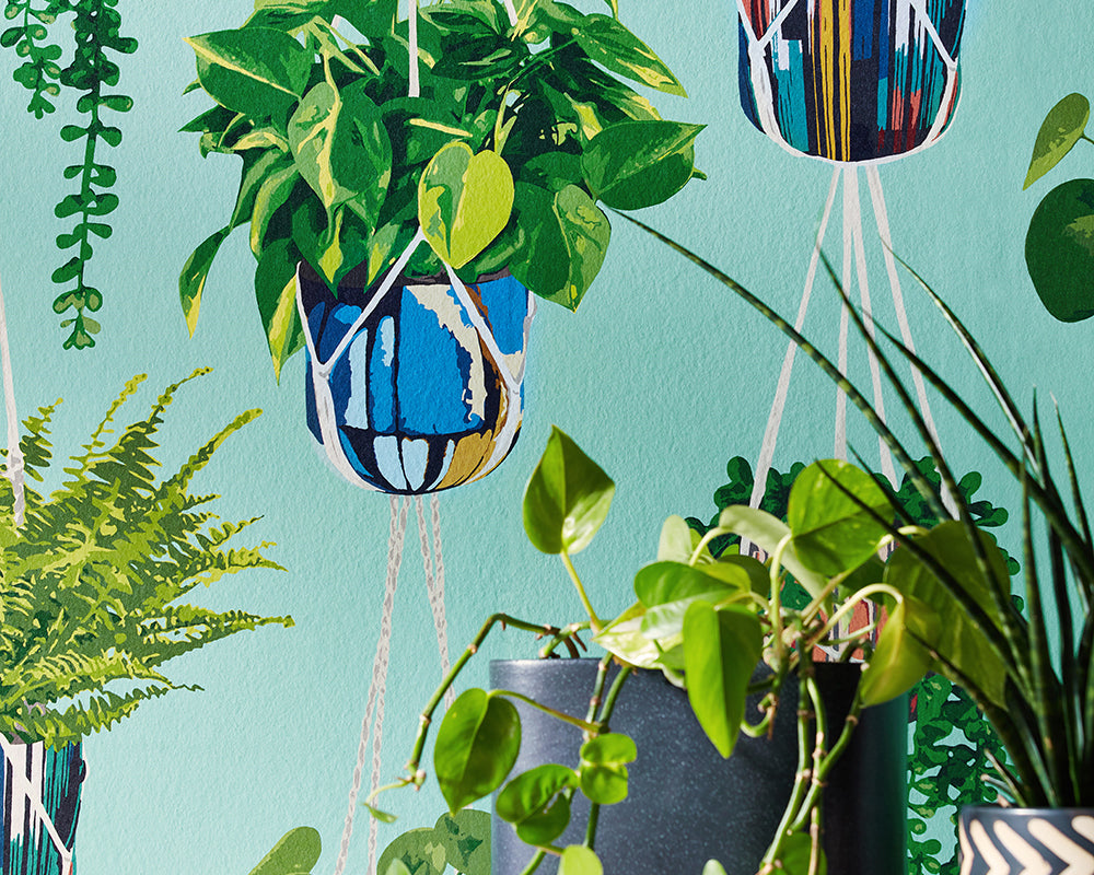 OHPOPSI Houseplant Wallpaper in deatil