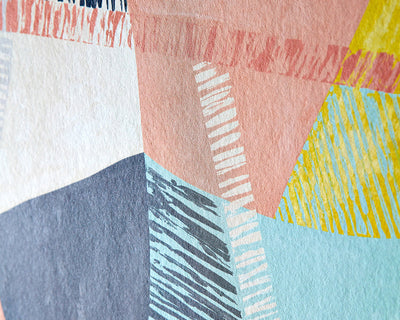 OHPOPSI Abstract Geo Wallpaper in pastel pop