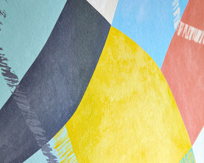 OHPOPSI Abstract Geo Wallpaper in pastel pop detail