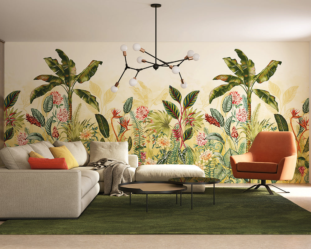 OHPOPSI Jangala Wallpaper in a living room