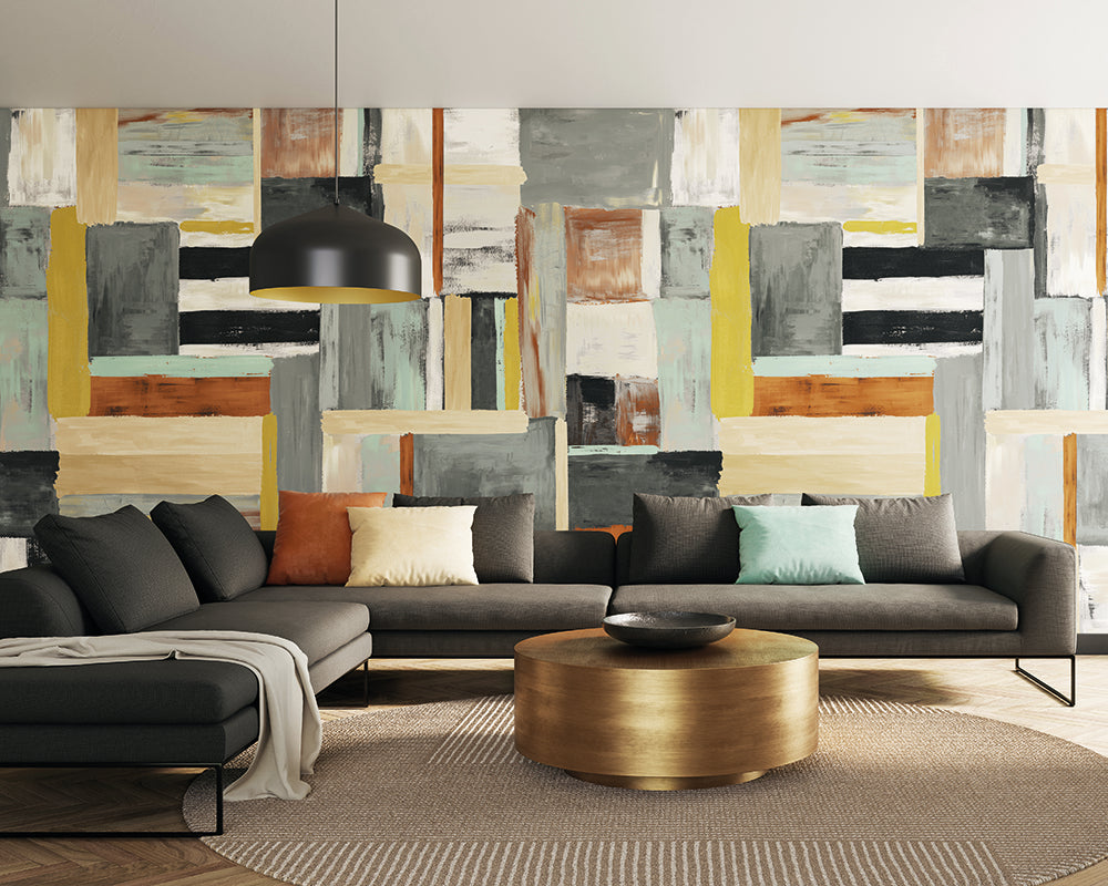 OHPOPSI Kujenga Wallpaper in a living room