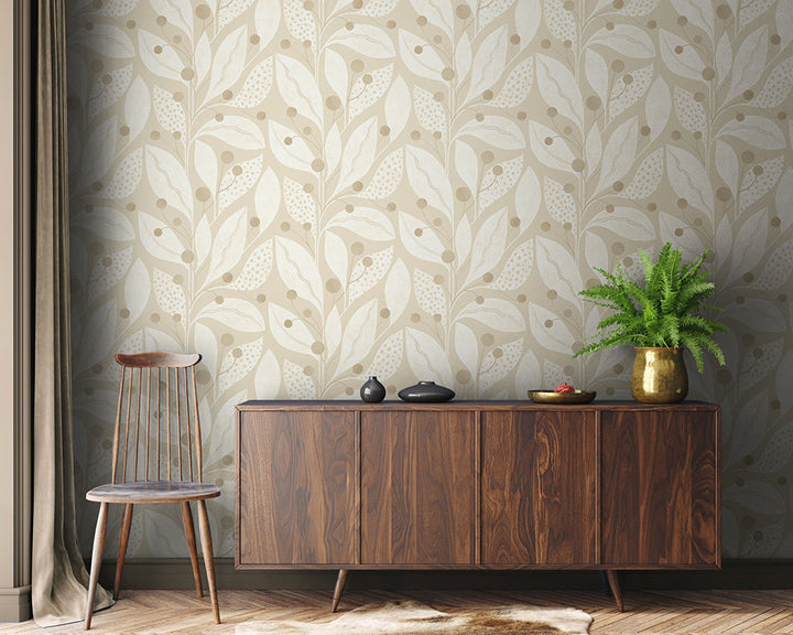 OHPOPSI Berry Dot Wallpaper in a living space