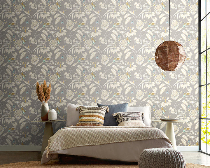 OHPOPSI Hummingbird Wallpaper in a bedroom