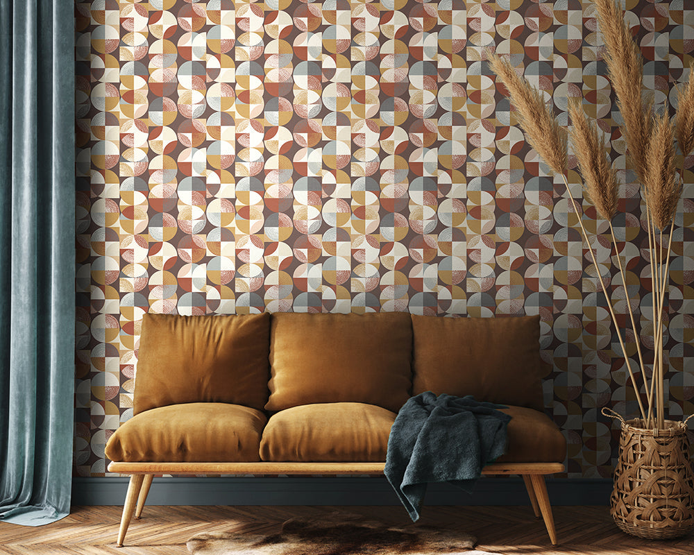 OHPOPSI Orb Wallpaper in a living room