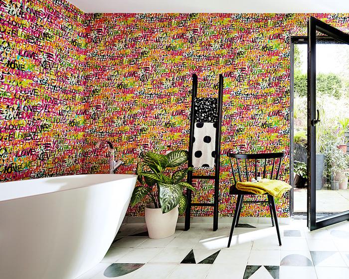 OHPOPSI Love Scribble Pop Riot Wallpaper CEP50120W