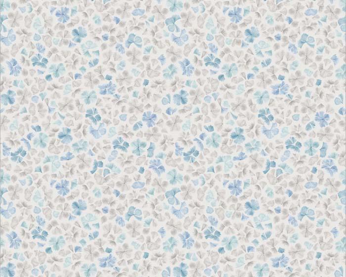 Paint & Paper Library Feather Flora Constantia Blue Wallpaper