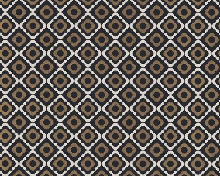 Paint & Paper Library Quatrefoil Kohl Wallpaper