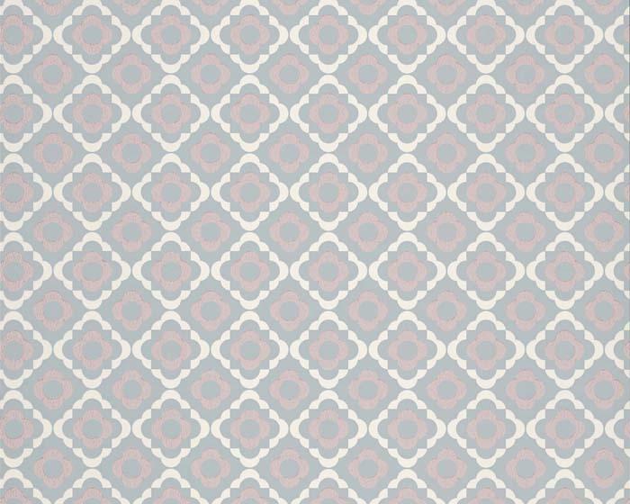 Paint & Paper Library Quatrefoil Porcelain Wallpaper