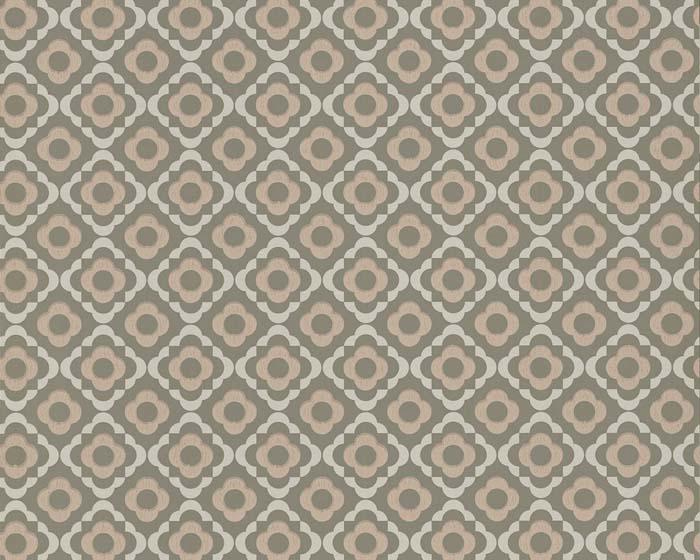 Paint & Paper Library Quatrefoil Tallanstown Grey Wallpaper