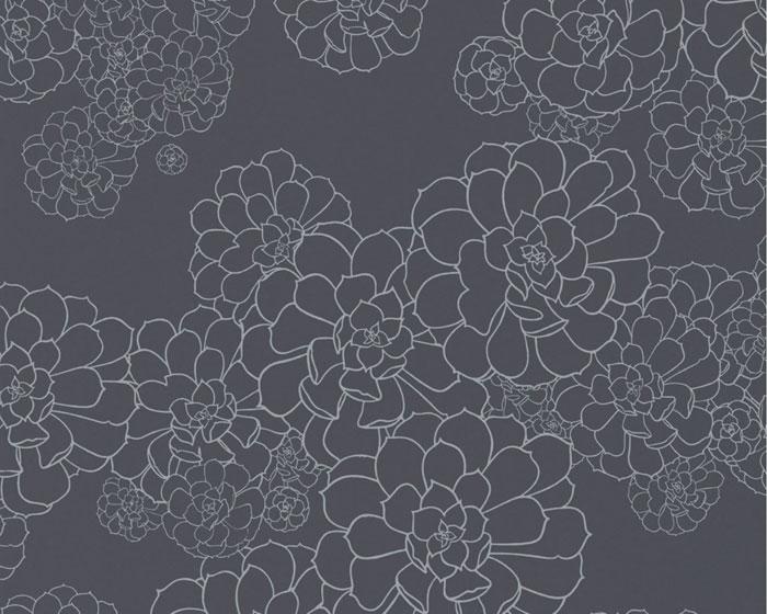 Paint & Paper Library Aeonium Blue Blood PPAEBB Wallpaper