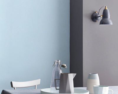 Little Greene Pale Wedgwood 249 Paint on a wall