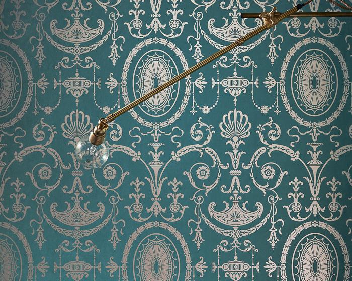 Little Greene Pall Mall Scholar 0251PMSCHOL Wallpaper