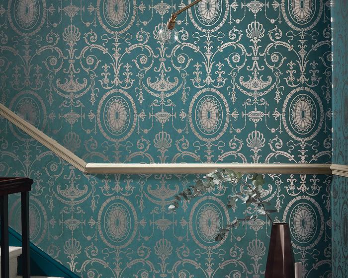 Little Greene Pall Mall Scholar 0251PMSCHOL Wallpaper