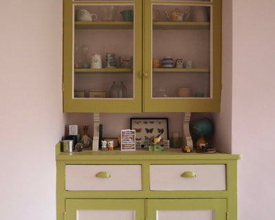 Mylands New Lime 149 Paint on a cabinet