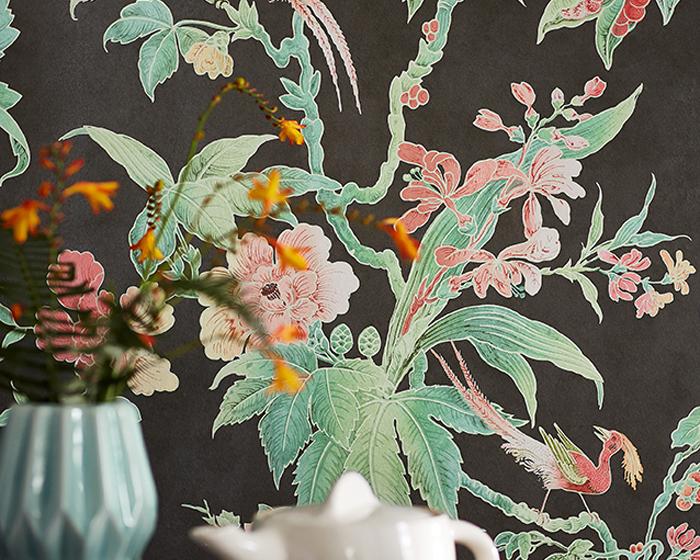Little Greene Paradise Pink 0247PAPINK Wallpaper