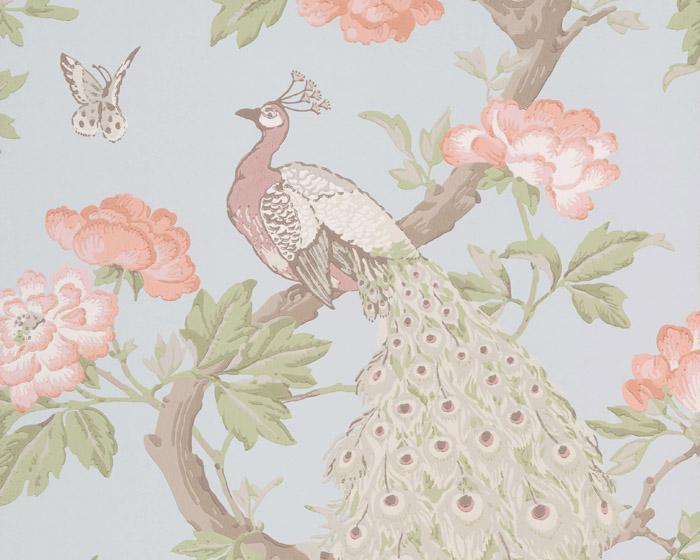 Little Greene Pavona Pearle 0293ASISLAN Wallpaper