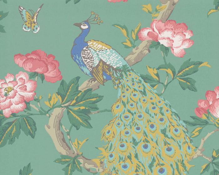 Little Greene Pavona Vivienne 0293ASISLAN Wallpaper