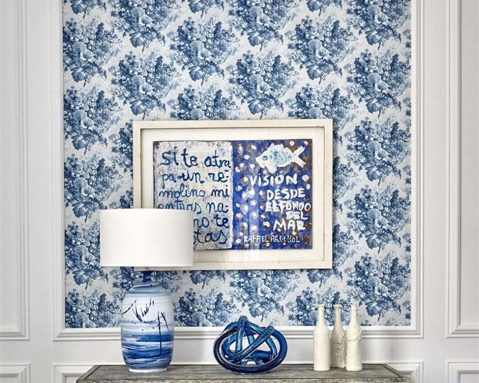 William Yeoward Perosita Indigo PWY9005/01 Wallpaper