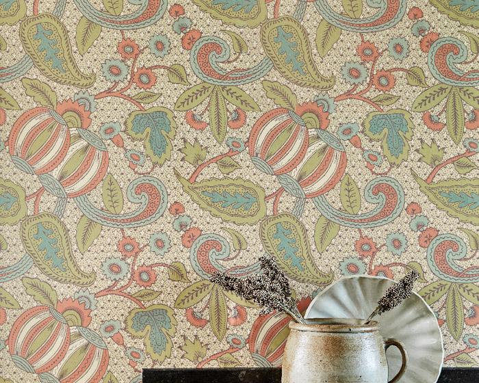 Little Greene Pomegranate Pastel 0293ASISLAN Wallpaper