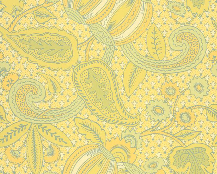 Little Greene Pomegranate Citron 0293ASISLAN Wallpaper