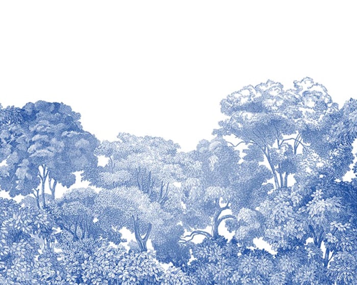 Rebel Walls Bellewood Mural - Porcelain Toile Wallpaper per m2