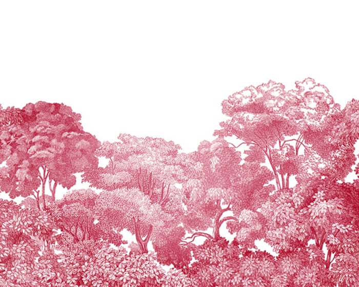 Rebel Walls Bellewood Mural - Crimson Toile Wallpaper per m2