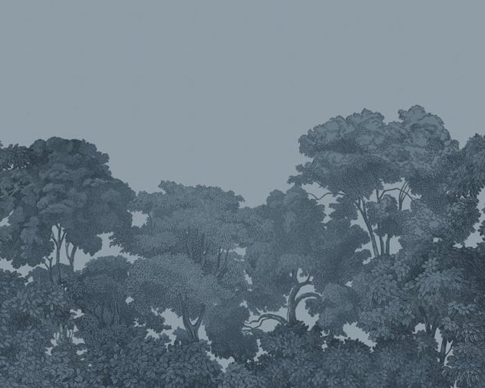Rebel Walls Bellewood Mural - Solid Blue Wallpaper per m2
