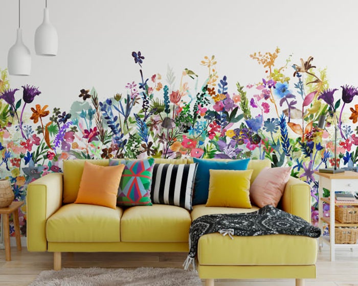 Rebel Walls May Meadow in Living Room